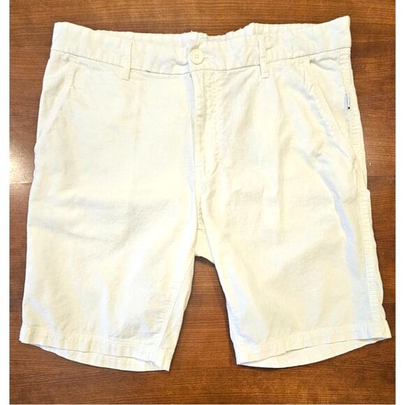 Onia Other - Onia 55% Linen, 45% Cotton Fixed Waist White Shorts, Mens Sz 34